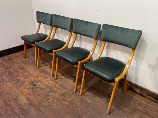 4 stylish green dining chairs for pub / cafe / restaurant