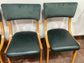 4 stylish green dining chairs for pub / cafe / restaurant