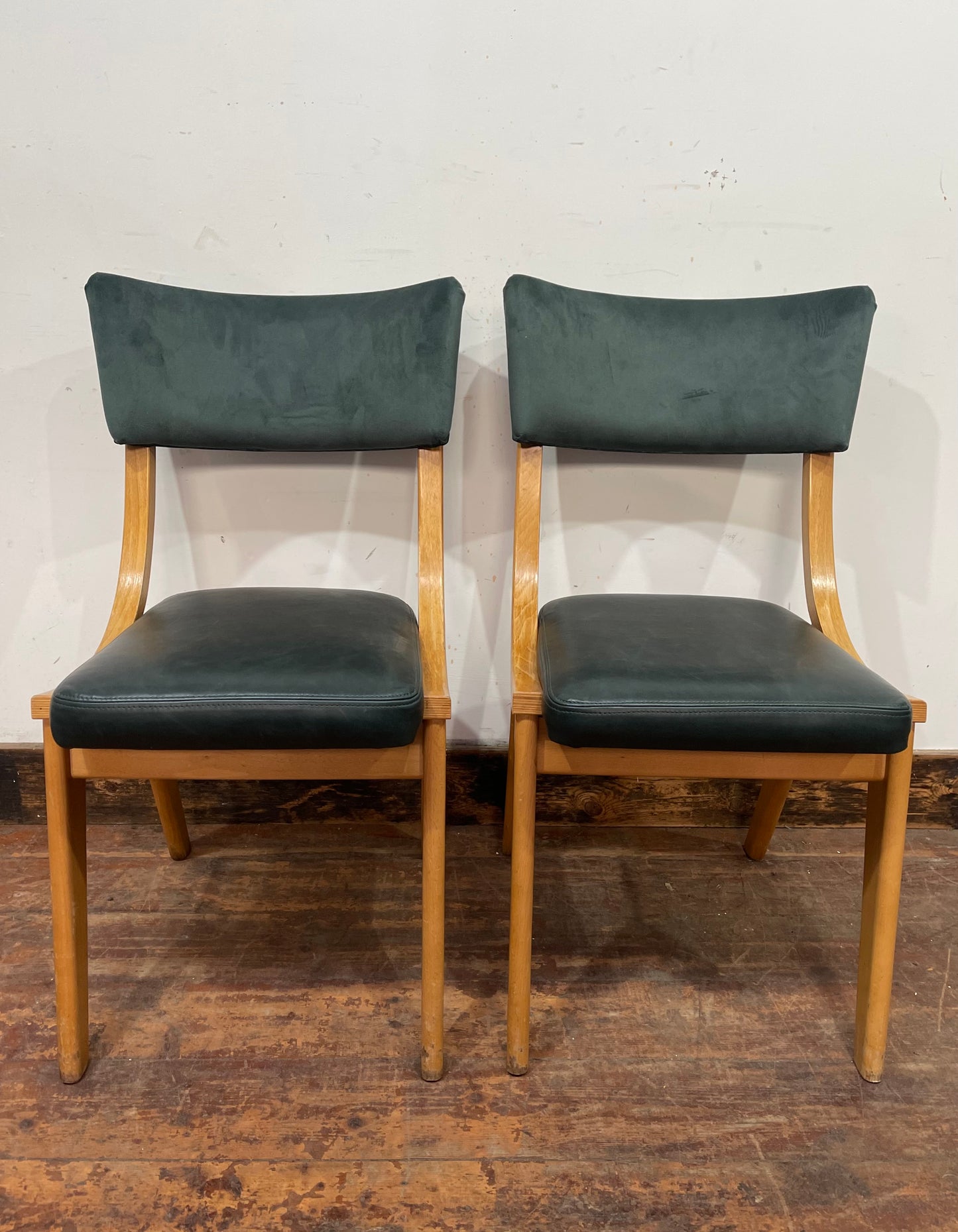 4 stylish green dining chairs for pub / cafe / restaurant