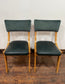 4 stylish green dining chairs for pub / cafe / restaurant