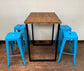Industrial style poseur table