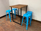 Industrial style poseur table