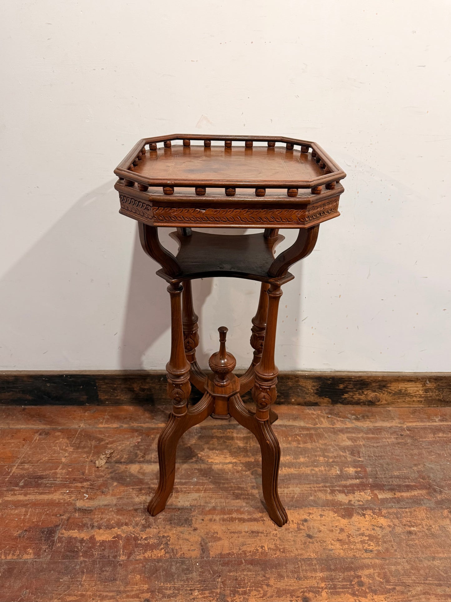 Vintage antique decorative wooden plant stand