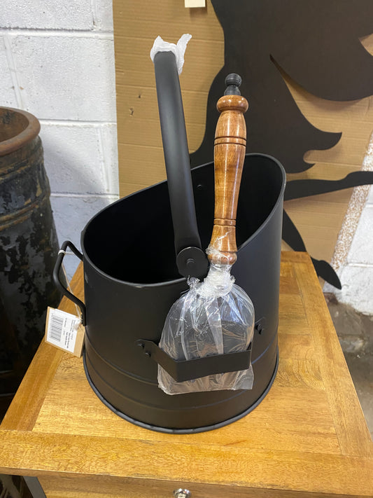 Coal Bucket/Scuttle and Shovel