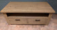 Light Wood TV Table / Two Drawers / Console Shelf
