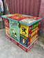 Colouful vintage storage chest / trunk / blanket box