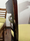 Set of 6 Wooden Bar Stools | Commercial Pub Restaurant Café Seating | Upholstered Sage Seats | High Stools
