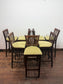 Set of 7 Solid Wood Bar Stools Kitchen Breakfast Bar Chairs Pub Café Seating