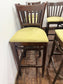 Set of 7 Solid Wood Bar Stools Kitchen Breakfast Bar Chairs Pub Café Seating
