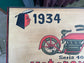Quirky hand painted cabinet with retro / vintage style adverts