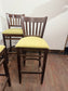 Set of 7 Solid Wood Bar Stools Kitchen Breakfast Bar Chairs Pub Café Seating