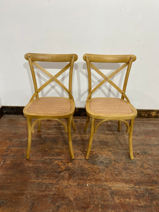 Pair of French Bistro chairs