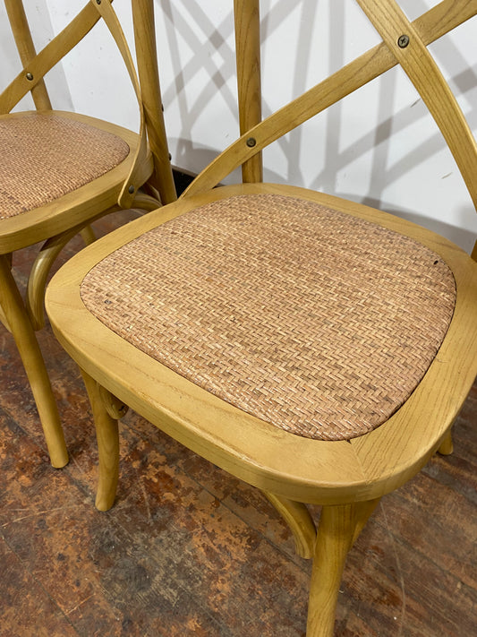 Pair of French Bistro chairs