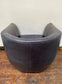 Slate coloured tub armchair