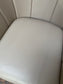 Cream coloured leather armchair