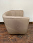 Cream coloured leather armchair