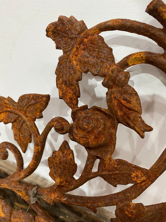 Vintage cast iron brackets with Roses