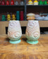 Pretty pair of small SylvaC swirl vases