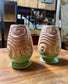 Pretty pair of small SylvaC swirl vases
