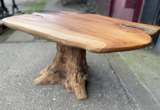 Small unique root wood coffee table (1 leg)