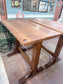 Pair of Wooden Poseur Tables – Rustic Timber Tops – High Bar Bistro Tables