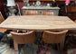 Stylish Scandi-style dining table in light wood