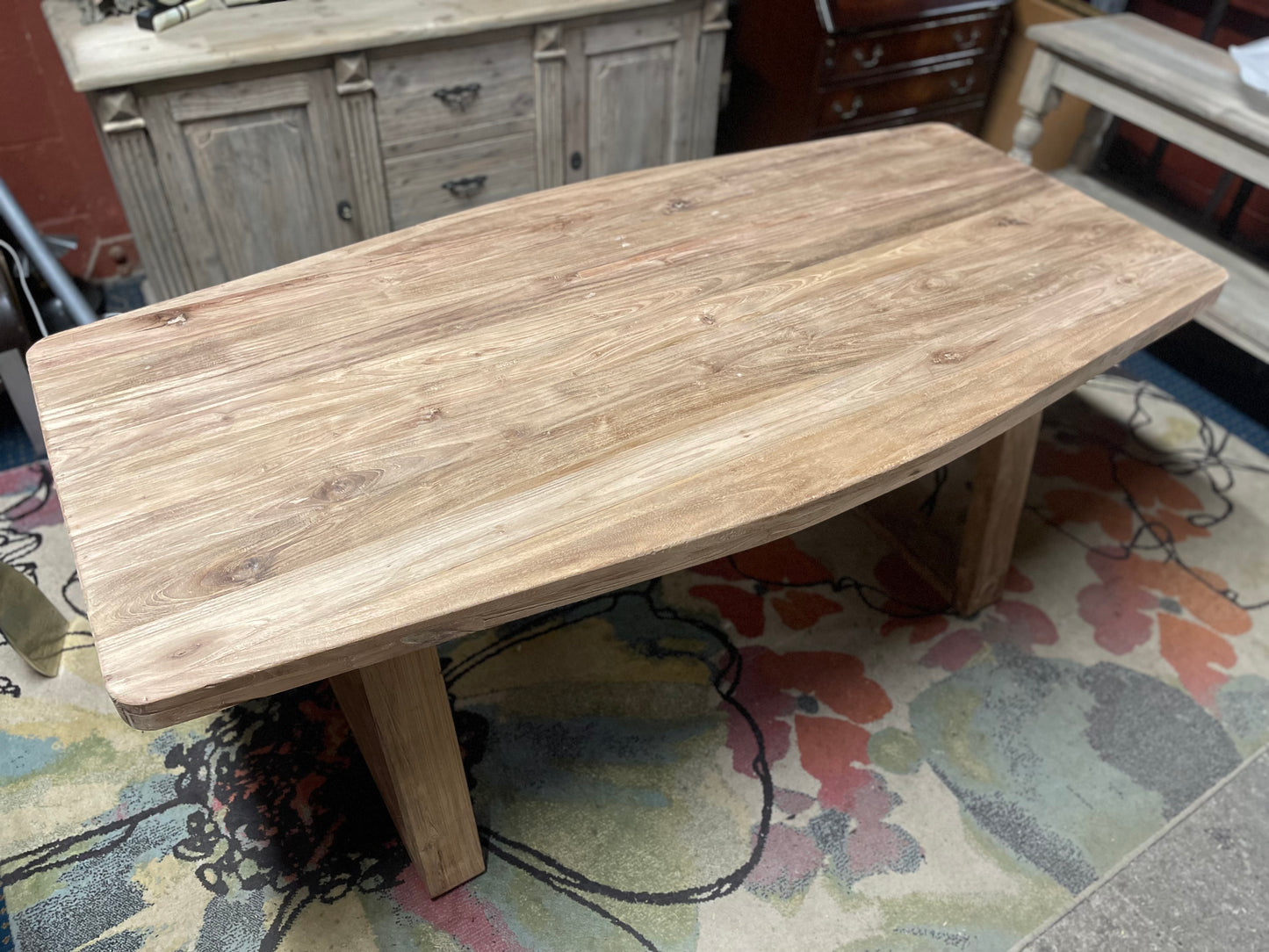 Stylish Scandi-style dining table in light wood