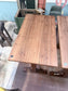 Pair of Wooden Poseur Tables – Rustic Timber Tops – High Bar Bistro Tables