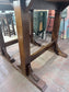 Pair of Wooden Poseur Tables – Rustic Timber Tops – High Bar Bistro Tables
