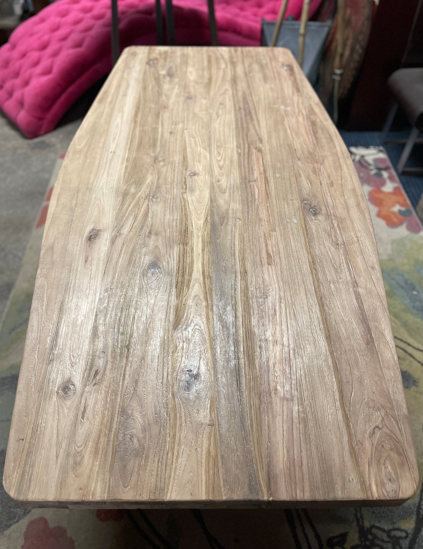 Stylish Scandi-style dining table in light wood