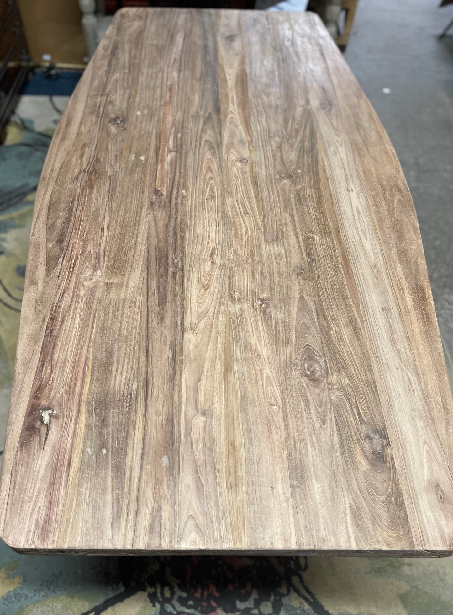 Stylish Scandi-style dining table in light wood