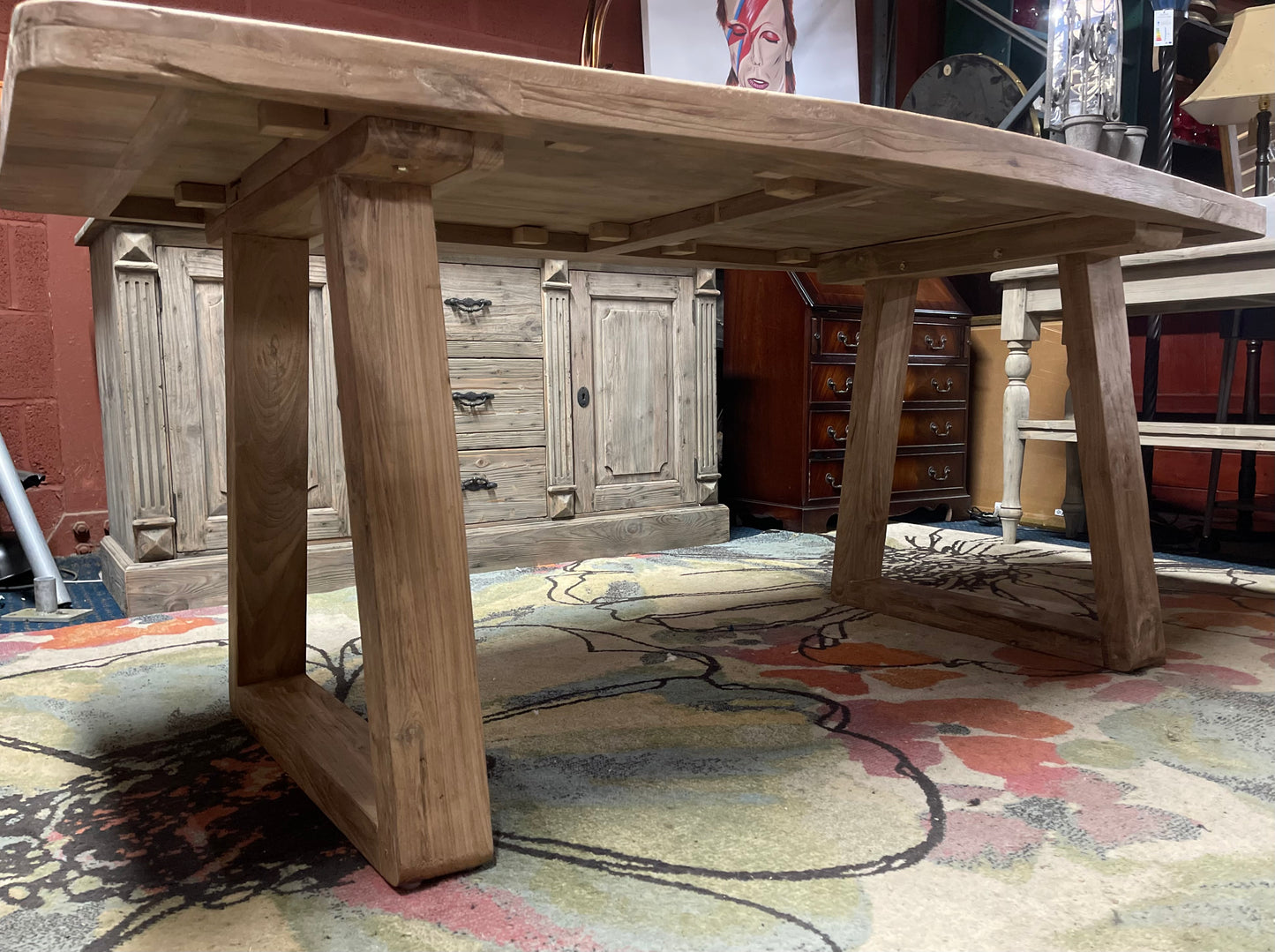 Stylish Scandi-style dining table in light wood