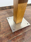 Pair of Rustic Industrial Style Oak Round Tables / Restaurant / Cafe / Bar