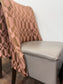 Set of 4 Patterned Upholstered Dining Chairs with Studded Detailing