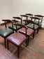 8 stylish retro-style dining chairs dark wood for pub / bar / cafe / restaurant