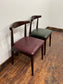 8 stylish retro-style dining chairs dark wood for pub / bar / cafe / restaurant