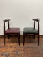 8 stylish retro-style dining chairs dark wood for pub / bar / cafe / restaurant