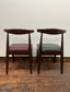 8 stylish retro-style dining chairs dark wood for pub / bar / cafe / restaurant