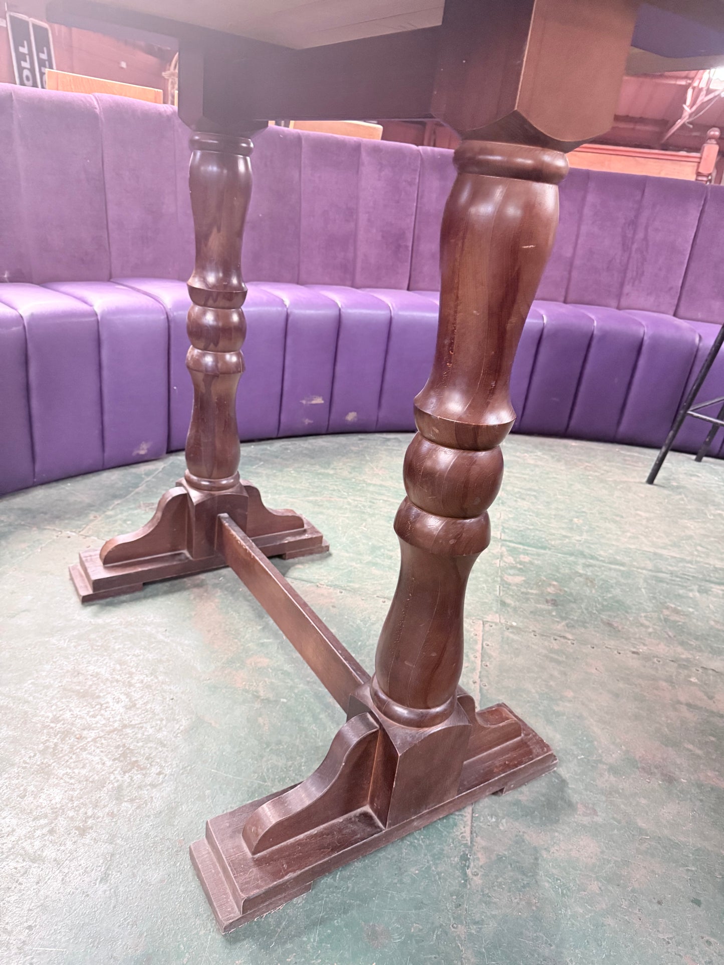 ⭐ Characterful Rustic High Poseur Table - Brewery Inspired Motifs