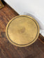 Antique Style Carved Wooden Occasional Table Brass Gallery Tray Top