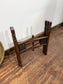 Antique Style Carved Wooden Occasional Table Brass Gallery Tray Top