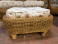 Vintage rattan / wicker furniture set for conservatory (6 items in total)