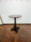 Round Dark Wood Pub Table Bistro Table Turned Pedestal Base Traditional Café Furniture