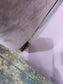 Matching set of 2 pale pink tub chairs in faux-leather