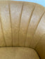 Leather Effect and Fabric Armchair (Yellow and Blue)