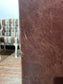 Matching set of 7 Chesterfield style dining chairs in striped fabric