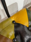 Stunning pair of patchwork leather dining chairs