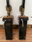 Vintage beer hand pumps
