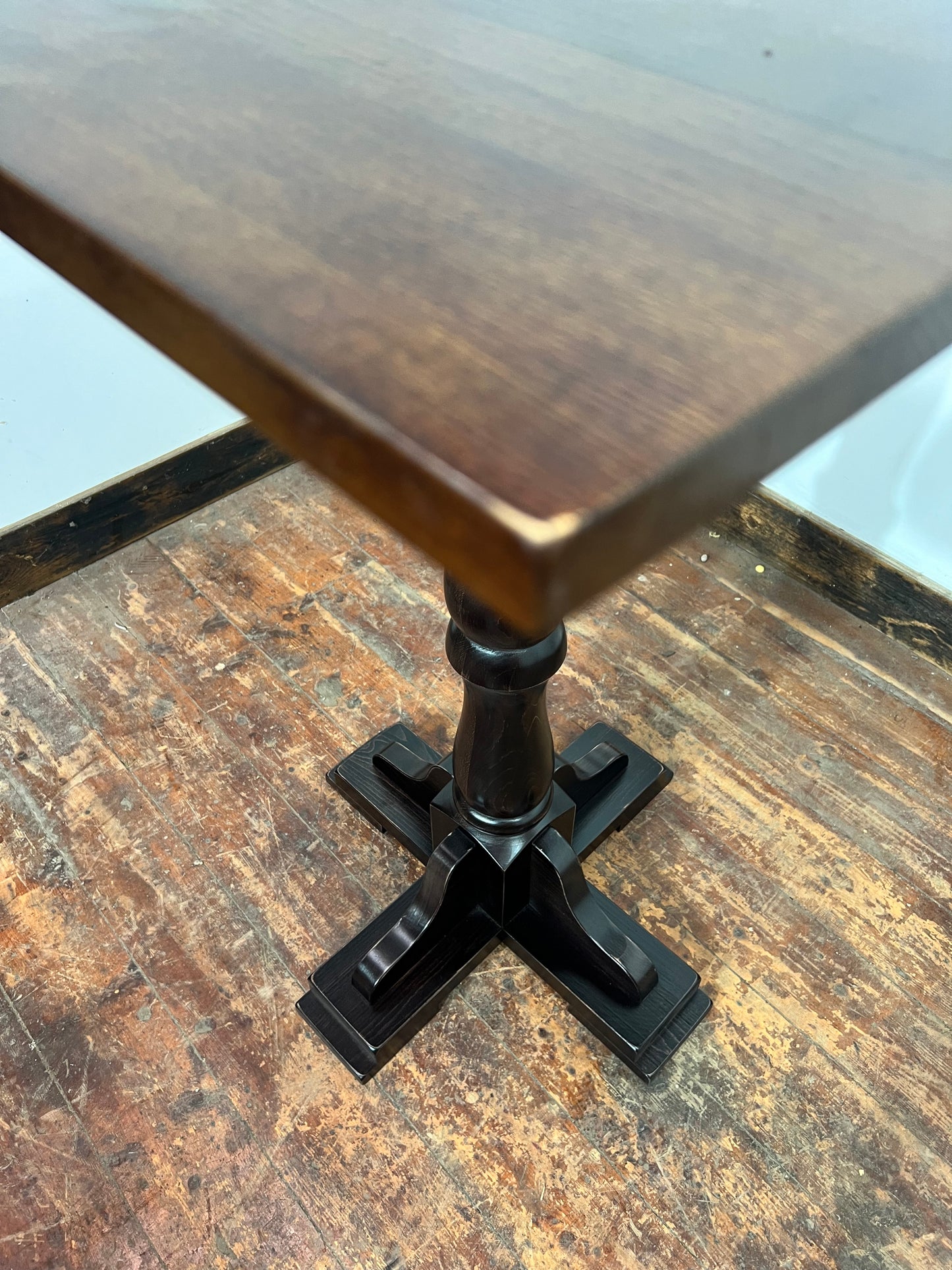 Medium Tone Wood Poseur Table