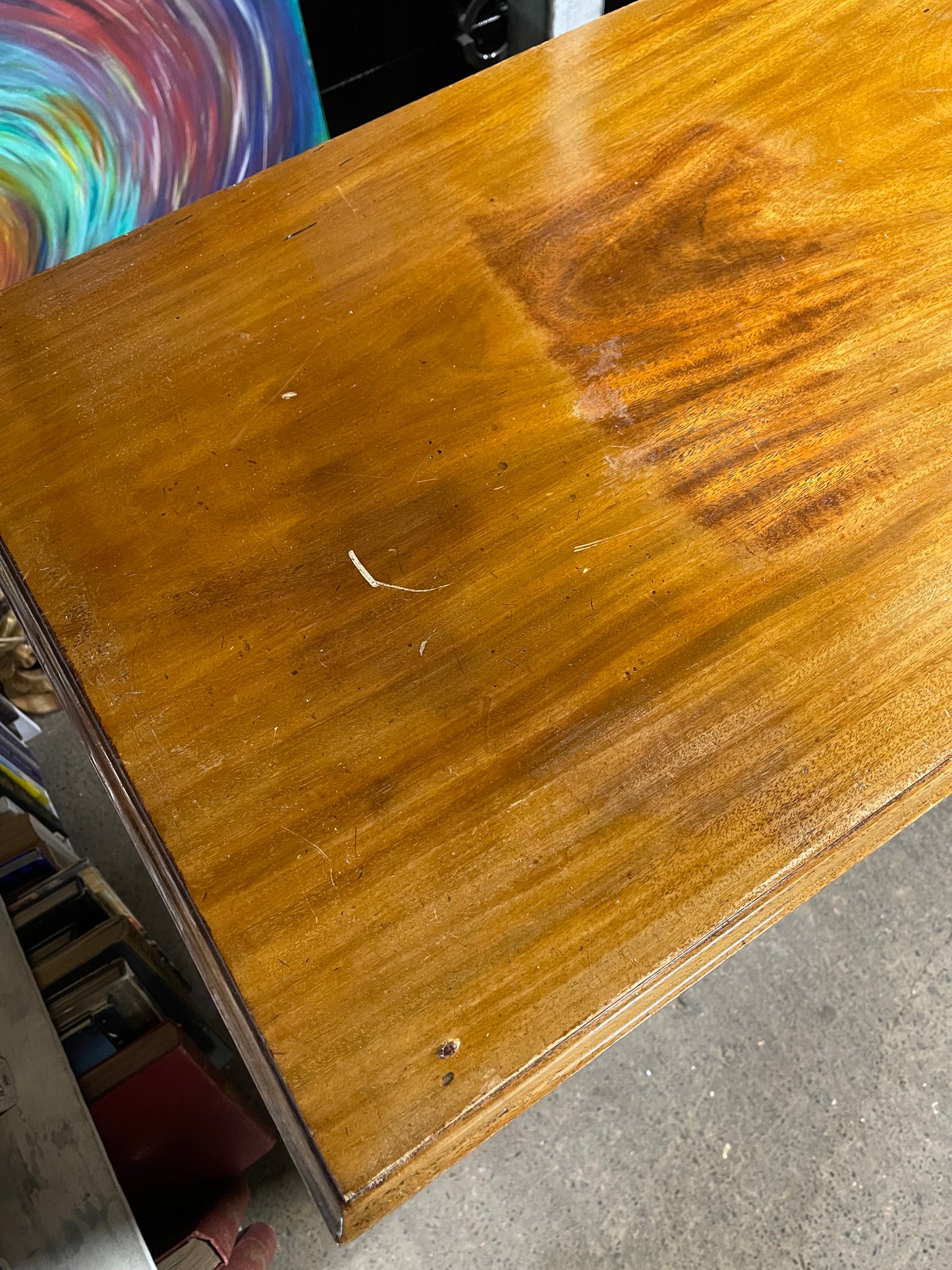 Antique chest of drawers in light wood